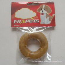 Dog Food 3 &quot;Natural Rawhide Pressed Ring Dog Chew